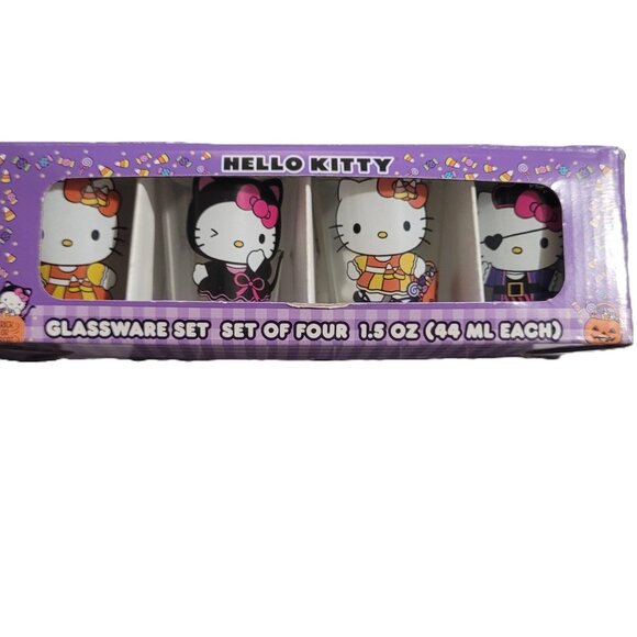 Hello Kitty Halloween Glassware Set 4 Glasses (NWT) 1. 5 oz - Picture 5 of 5